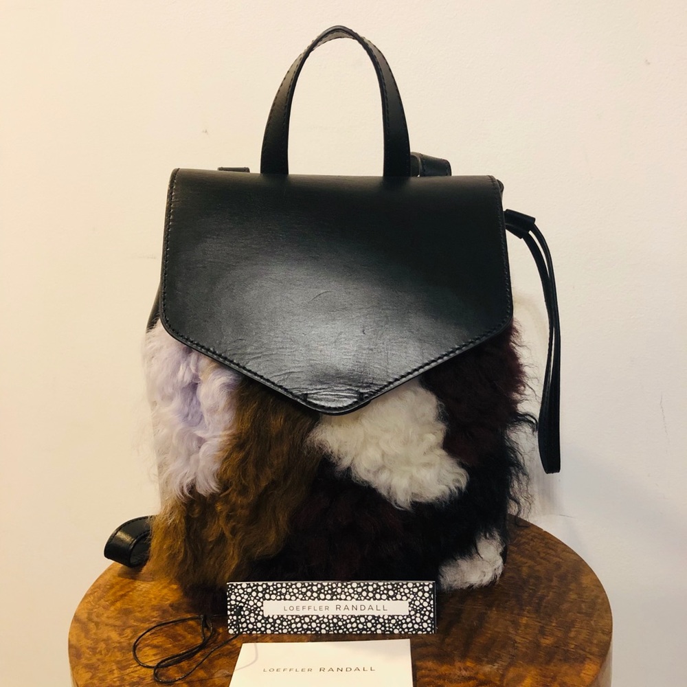 Loeffler Randall fur backpack